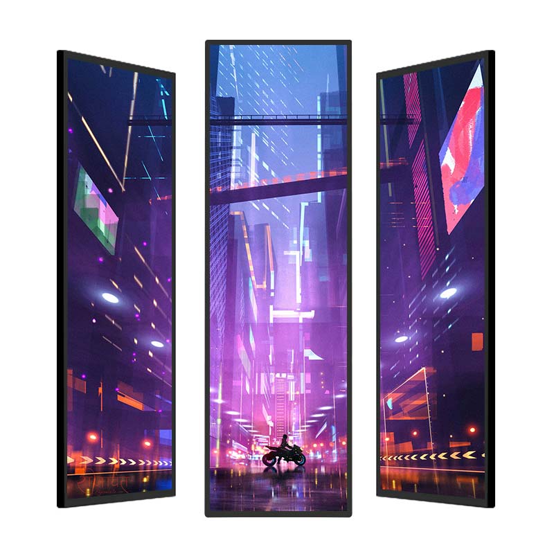 Stretched LCD Bar Display for Retail Stores-video